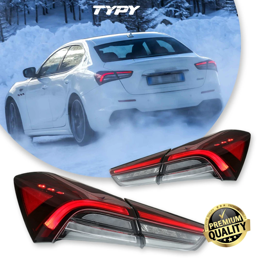 TYPY Car Tail Lights For Maserati Ghibli 2014-2020 LED Car Tail Lamps Daytime Running Lights Dynamic Turn Signals
TYPY Car Tail Lights For Maserati Ghibli 2014-2020 LED Car Tail Lamps Daytime Running Lights Dynamic Turn Signals
