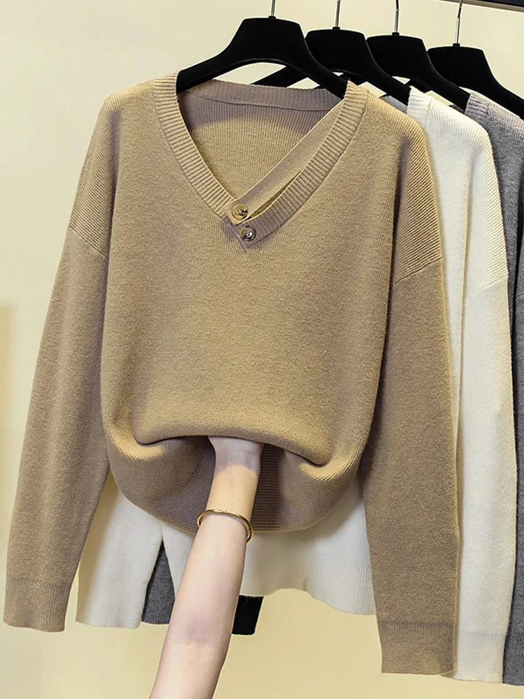 Y2K Stylish Streetwear Sweater Women 2023 Autumn Long Sleeve V-neck Pullover Tops Casual Fashion Loose Sweet Ladies Jumpers
Y2K Stylish Streetwear Sweater Women 2023 Autumn Long Sleeve V-neck Pullover Tops Casual Fashion Loose Sweet Ladies Jumpers