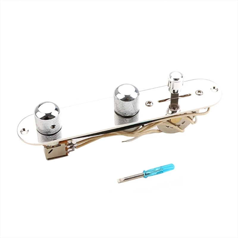 Electric Guitar Prewired Control Plate with 3-Way Switches Knob Replacement TOP quality
Electric Guitar Prewired Control Plate with 3-Way Switches Knob Replacement TOP quality