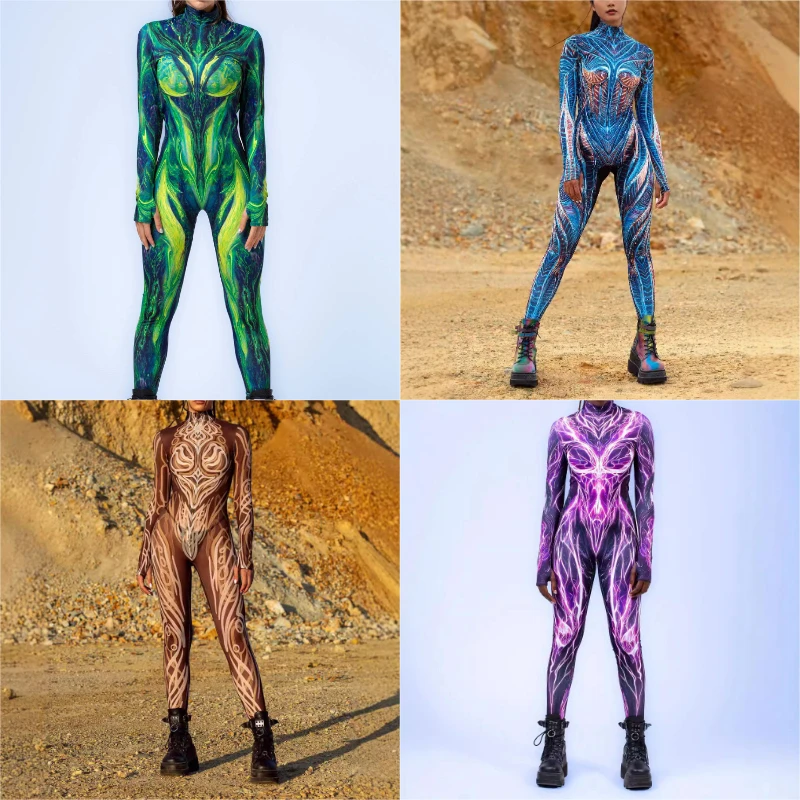 Unisex New Urban Fantasy Body Art Bodysuit Gothic 3D Skeletal Streetwear Matte Terror Halloween Costume for Comic Con Events
Unisex New Urban Fantasy Body Art Bodysuit Gothic 3D Skeletal Streetwear Matte Terror Halloween Costume for Comic Con Events