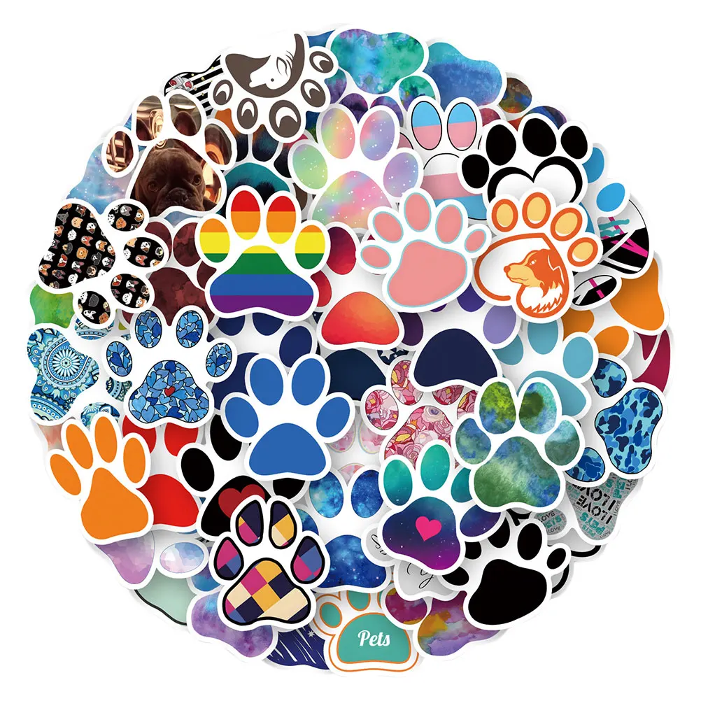 60pcs Dog Paw Stickers Cartoon Graffiti Scrapbook Diy Water Bottle Decals Notebook Stickers School Supplies Kids Craft
60pcs Dog Paw Stickers Cartoon Graffiti Scrapbook Diy Water Bottle Decals Notebook Stickers School Supplies Kids Craft