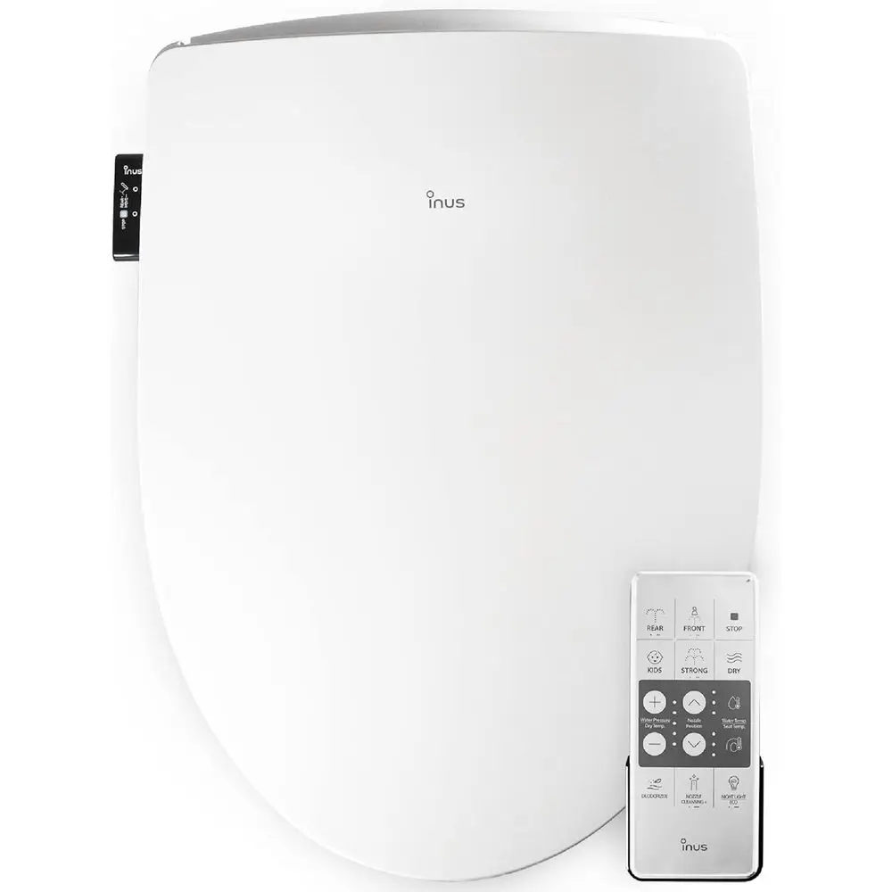 Electric Bidet Toilet Seat with Deodorizer, Cleansing+, Wand Cleaning, Heated Seat, Eco-friendly, Tankless, Remote Control, Smar
Electric Bidet Toilet Seat with Deodorizer, Cleansing+, Wand Cleaning, Heated Seat, Eco-friendly, Tankless, Remote Control, Smar
