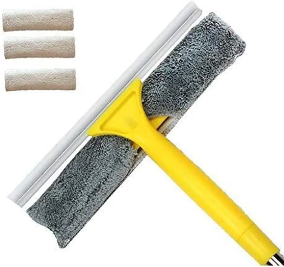 Glass Cleaner-Professional Window Squeegee Extension Pole, All Purpose Outdoor Glass Cleaning Kits for Shower, Car and High Wind
Glass Cleaner-Professional Window Squeegee Extension Pole, All Purpose Outdoor Glass Cleaning Kits for Shower, Car and High Wind