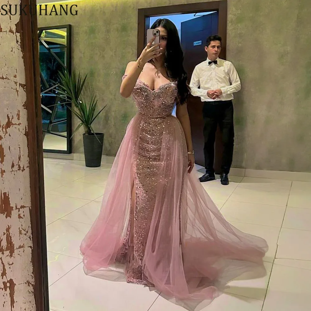 SUKUHANG Розовые вечерние платья Милая с длинными платьями для выпускного вечера из тюля Женские платья в Дубае с открытой спиной по индивидуальному заказу
SUKUHANG Розовые вечерние платья Милая с длинными платьями для выпускного вечера из тюля Женские платья в Дубае с открытой спиной по индивидуальному заказу