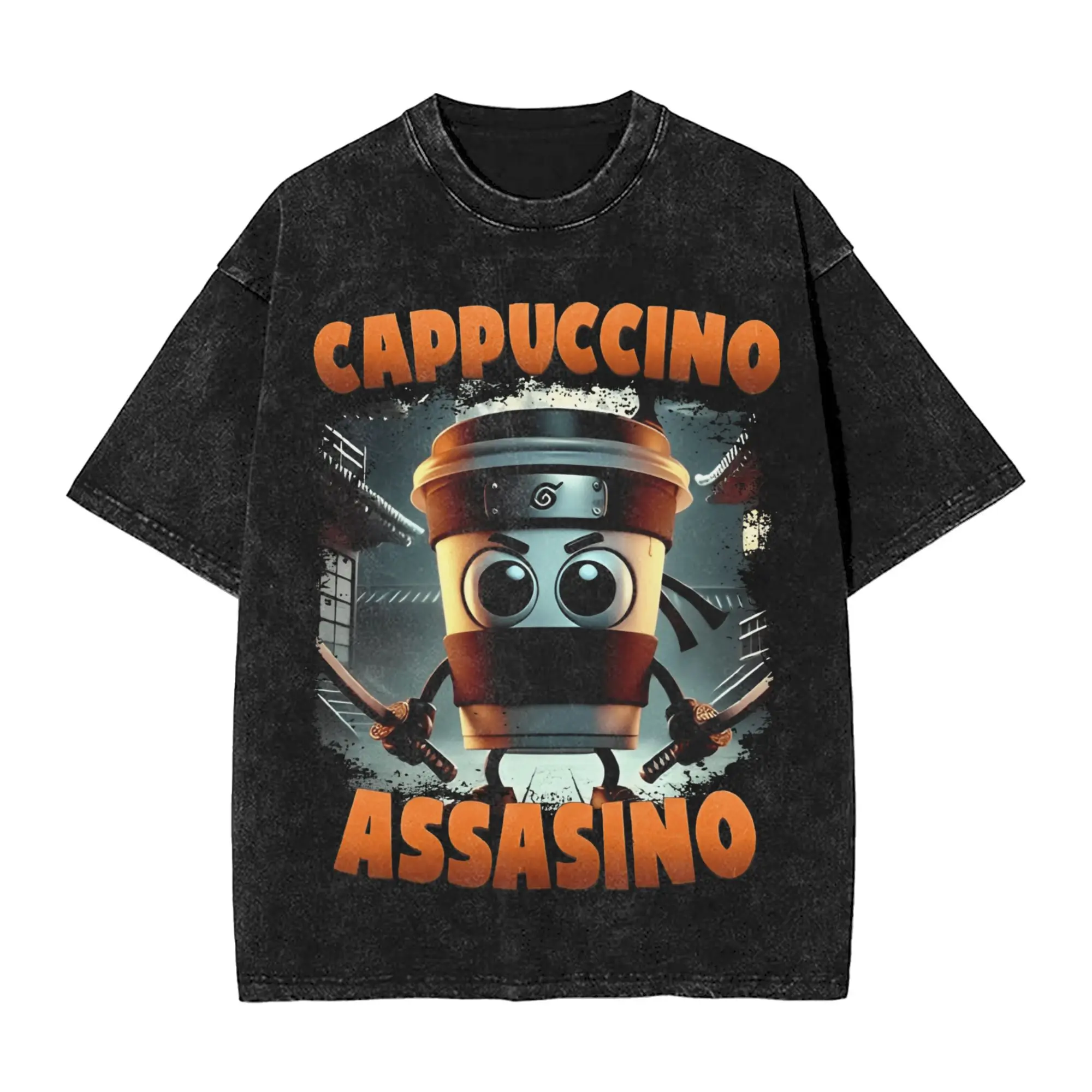 Streetwear Washed T-Shirt Cappuccino Assassino Simple T-Shirts Italian Brainrot Meme Novelty Tshirt for Men Beach Print Clothes
Streetwear Washed T-Shirt Cappuccino Assassino Simple T-Shirts Italian Brainrot Meme Novelty Tshirt for Men Beach Print Clothes