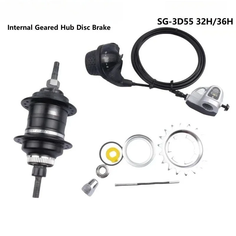 SG-3D55 inner three-speed disc brake flower drum 36/32 hole middle lock disc brake/V brake flower drum
SG-3D55 inner three-speed disc brake flower drum 36/32 hole middle lock disc brake/V brake flower drum