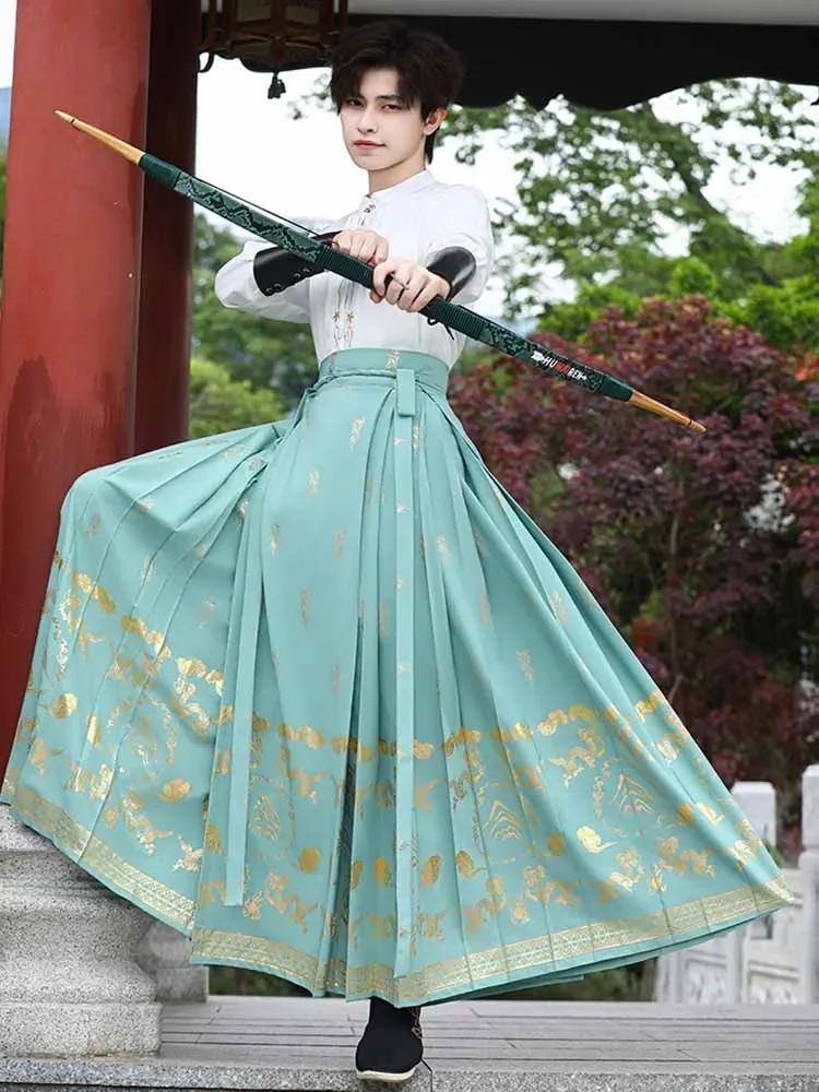 Large Size 4XL Hanfu Men Chinese Traditional Cosplay Costume 2026 Spring Hanfu White Shirt +Green Horse Face Skirt 2pcs Women
Large Size 4XL Hanfu Men Chinese Traditional Cosplay Costume 2026 Spring Hanfu White Shirt +Green Horse Face Skirt 2pcs Women