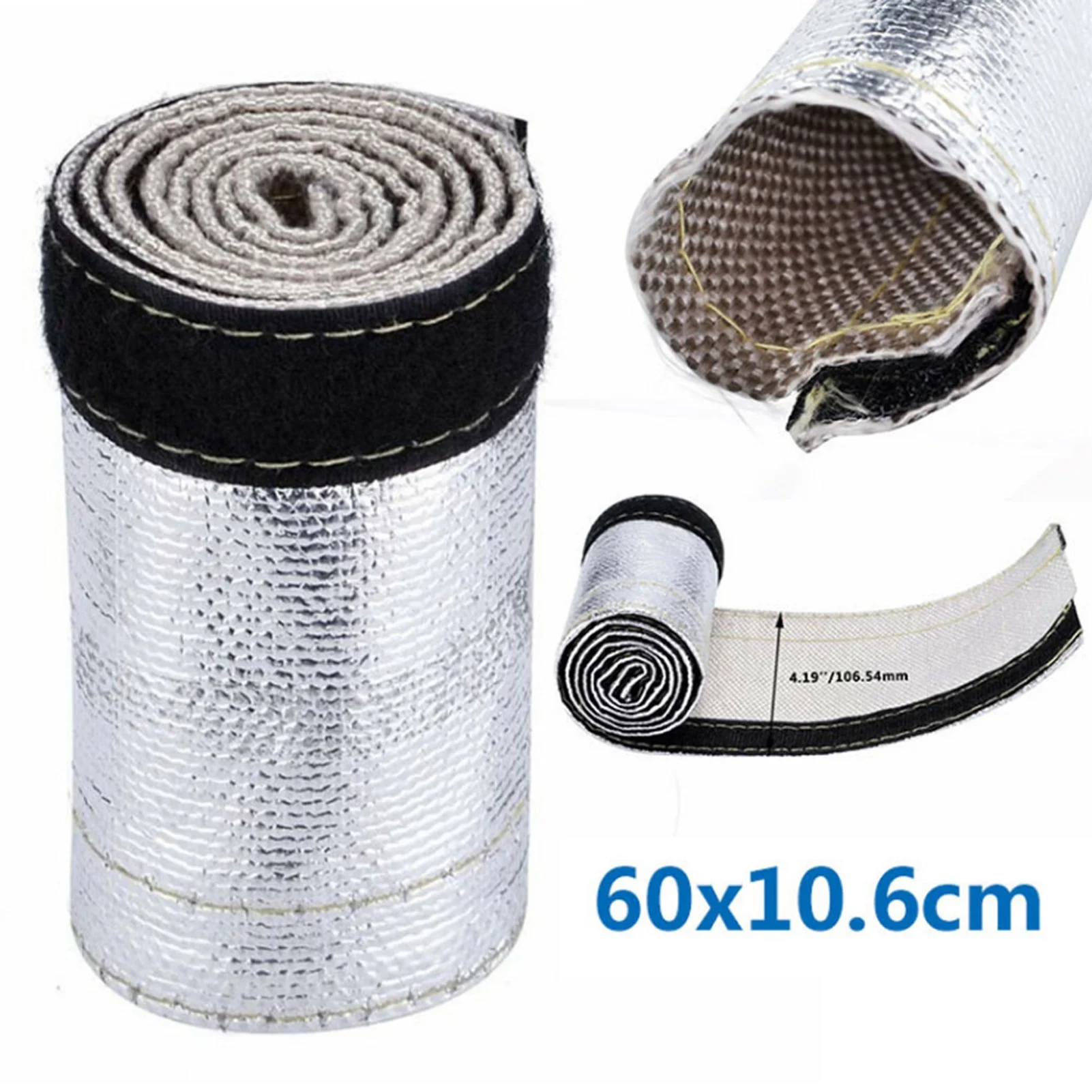 Ignition Wires, Insulated Wire Hose Cover Gray White Heat Shield Sleeve with Aluminized Outer Layer 600x106mm
Ignition Wires, Insulated Wire Hose Cover Gray White Heat Shield Sleeve with Aluminized Outer Layer 600x106mm