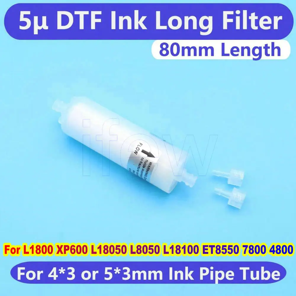 Et8550 Filter L1800 DTF Ink Filter For Epson XP600 L8050 L18050 L18100 ET8550 7800 4800 L1800 Printer Long Ink Filters 5u 80mm
Et8550 Filter L1800 DTF Ink Filter For Epson XP600 L8050 L18050 L18100 ET8550 7800 4800 L1800 Printer Long Ink Filters 5u 80mm