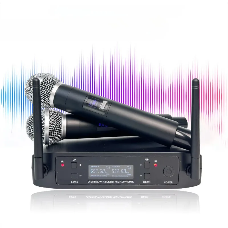 GLXD4 Горячий профессиональный FM антивыравнивающий беспроводной микрофон 1-on-2 Ручной динамический микрофон для конференций
GLXD4 Горячий профессиональный FM антивыравнивающий беспроводной микрофон 1-on-2 Ручной динамический микрофон для конференций
