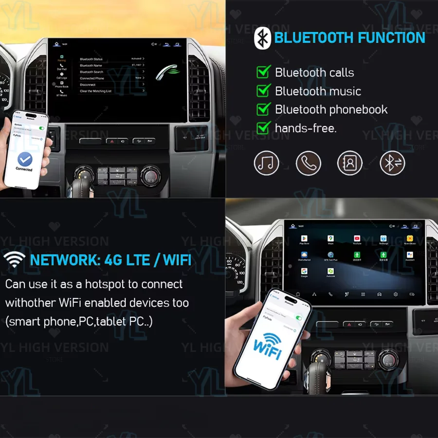 Car Radio Carplay Head Unit 14.6'' Dual System Android 13 For Ford F150 F-150 Raptor 2015-2019 Navi Multimedia Player 4G Blueto
Car Radio Carplay Head Unit 14.6'' Dual System Android 13 For Ford F150 F-150 Raptor 2015-2019 Navi Multimedia Player 4G Blueto