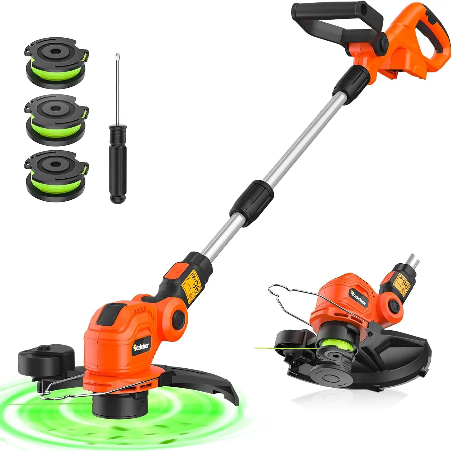 Cordless String Trimmer Edger for 18V Battery, 25cm Cutting Width, Weed Wacker for Lawn Garden (Tool Only)
Cordless String Trimmer Edger for 18V Battery, 25cm Cutting Width, Weed Wacker for Lawn Garden (Tool Only)
