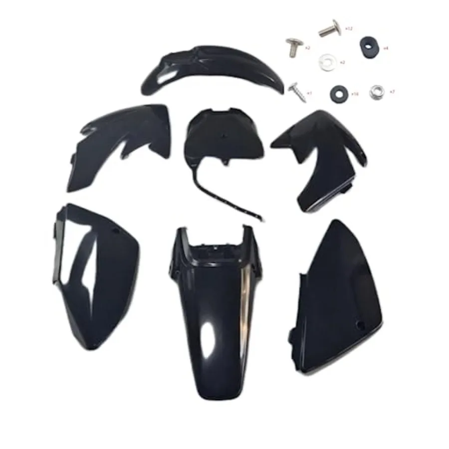 CRF70 black full fairing plastic fairing including mounting screws motorcycle fender body cover for CRF70 cc pit type land car
CRF70 black full fairing plastic fairing including mounting screws motorcycle fender body cover for CRF70 cc pit type land car