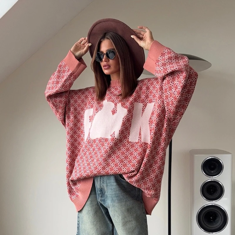2025 Autumn New Loose Round Neck Printed Rabbit Letter Pattern Retro Pullover Sweater for Women
2025 Autumn New Loose Round Neck Printed Rabbit Letter Pattern Retro Pullover Sweater for Women