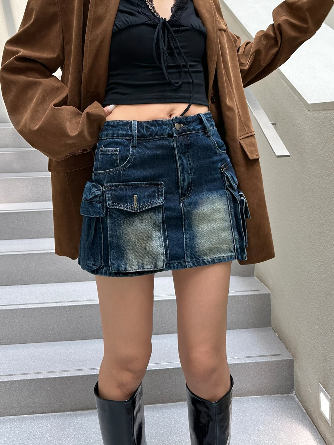Retro Waed Denim Skirt Women's Early Autumn 2025 New Sle Big ket Workwear Skirt Slim Fit Bodycon Skirt
Retro Waed Denim Skirt Women's Early Autumn 2025 New Sle Big ket Workwear Skirt Slim Fit Bodycon Skirt