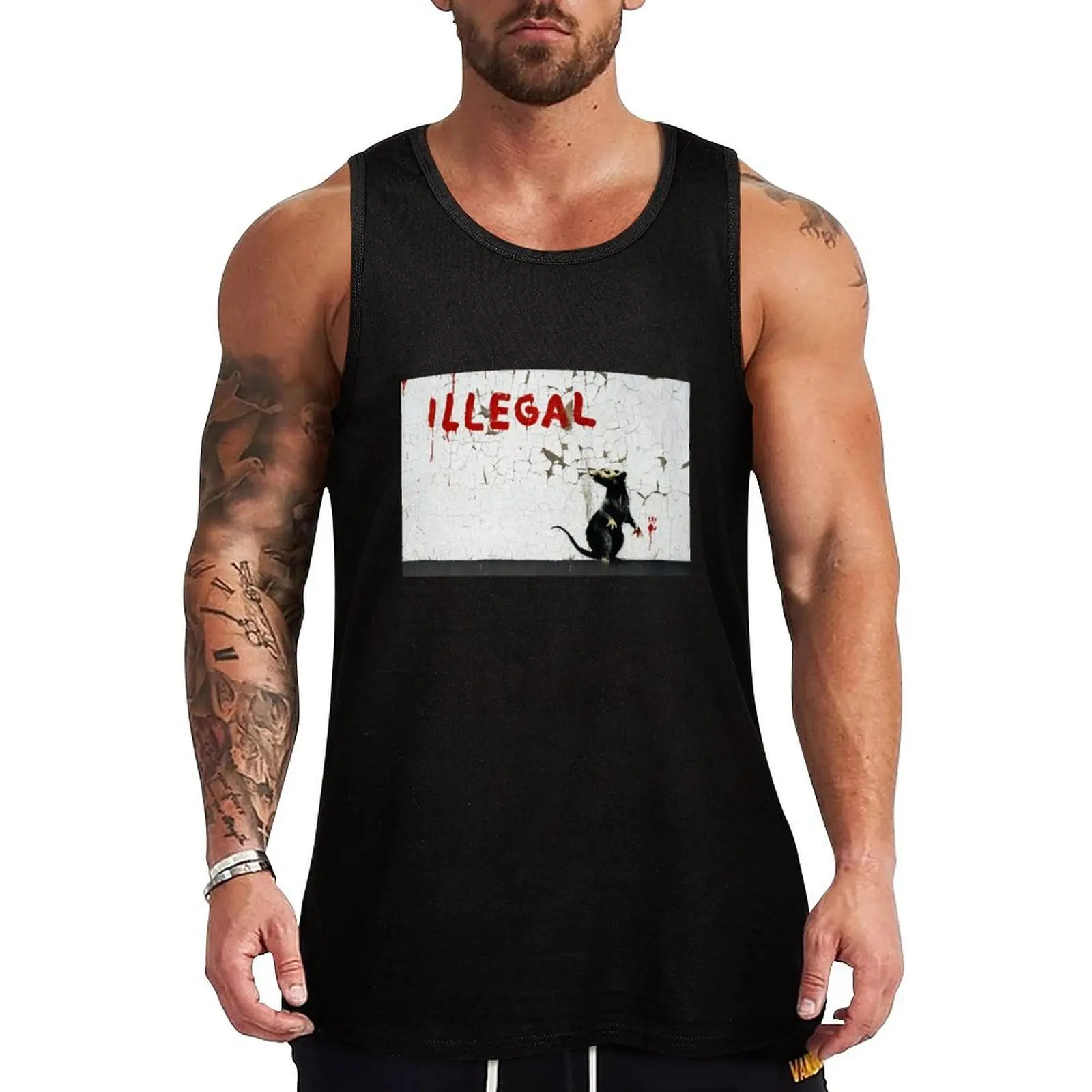 Fitzrovia Rat by Banksy Tank Top Outdoor Work Tank Top Rugged Durable Sleeveless
Fitzrovia Rat by Banksy Tank Top Outdoor Work Tank Top Rugged Durable Sleeveless