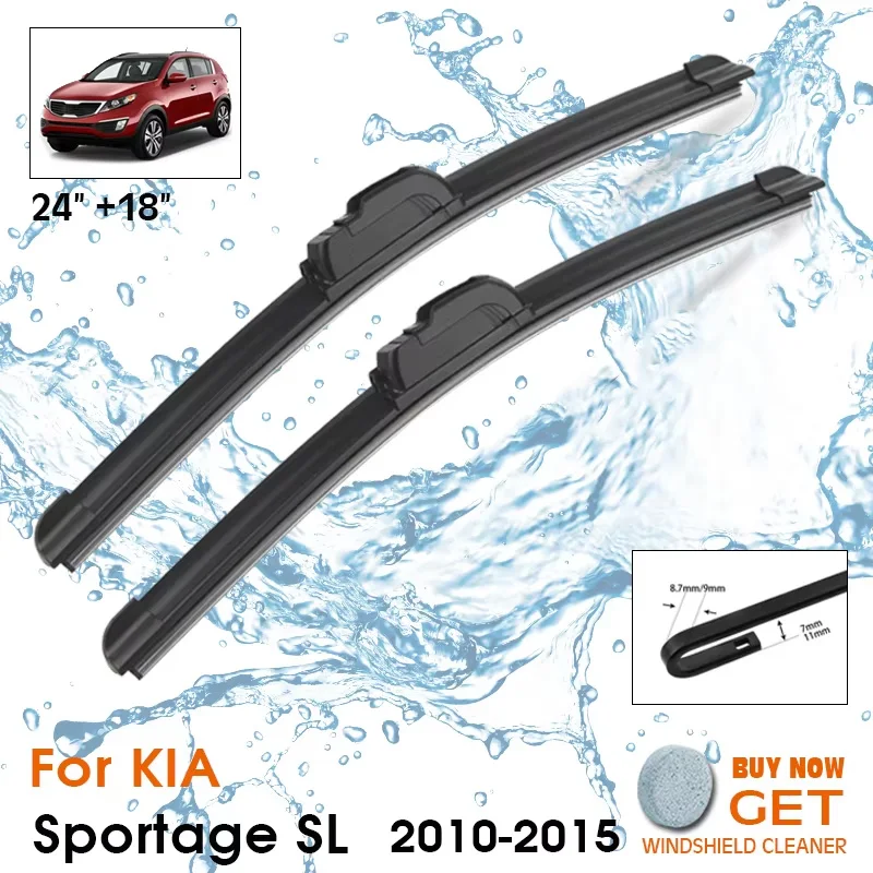 KOSOO For KIA Sportage SL 2010 - 2015 Windshield Windscreen Window Brushes 24"+18" Wiper Front Wiper Blades Set Kit
KOSOO For KIA Sportage SL 2010 - 2015 Windshield Windscreen Window Brushes 24"+18" Wiper Front Wiper Blades Set Kit