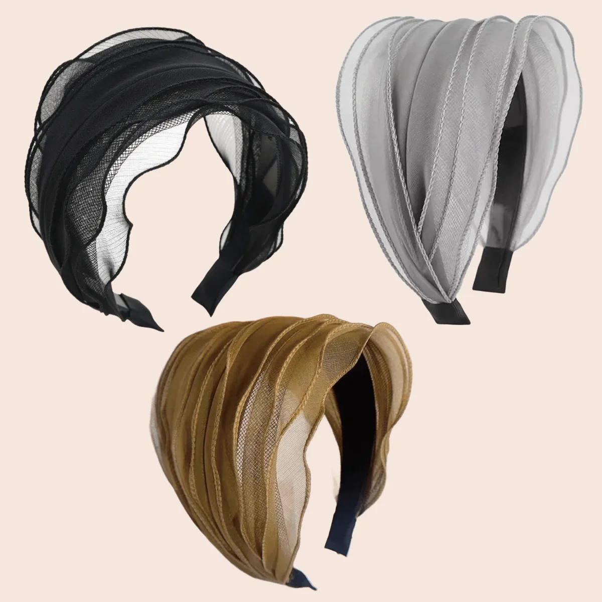 Wide Lotus Leaf Edge Fold Organza Headband Fashion Cute Sweet Hair Accessory Suitable for Daily Wear Classic Elegant Headband
Wide Lotus Leaf Edge Fold Organza Headband Fashion Cute Sweet Hair Accessory Suitable for Daily Wear Classic Elegant Headband