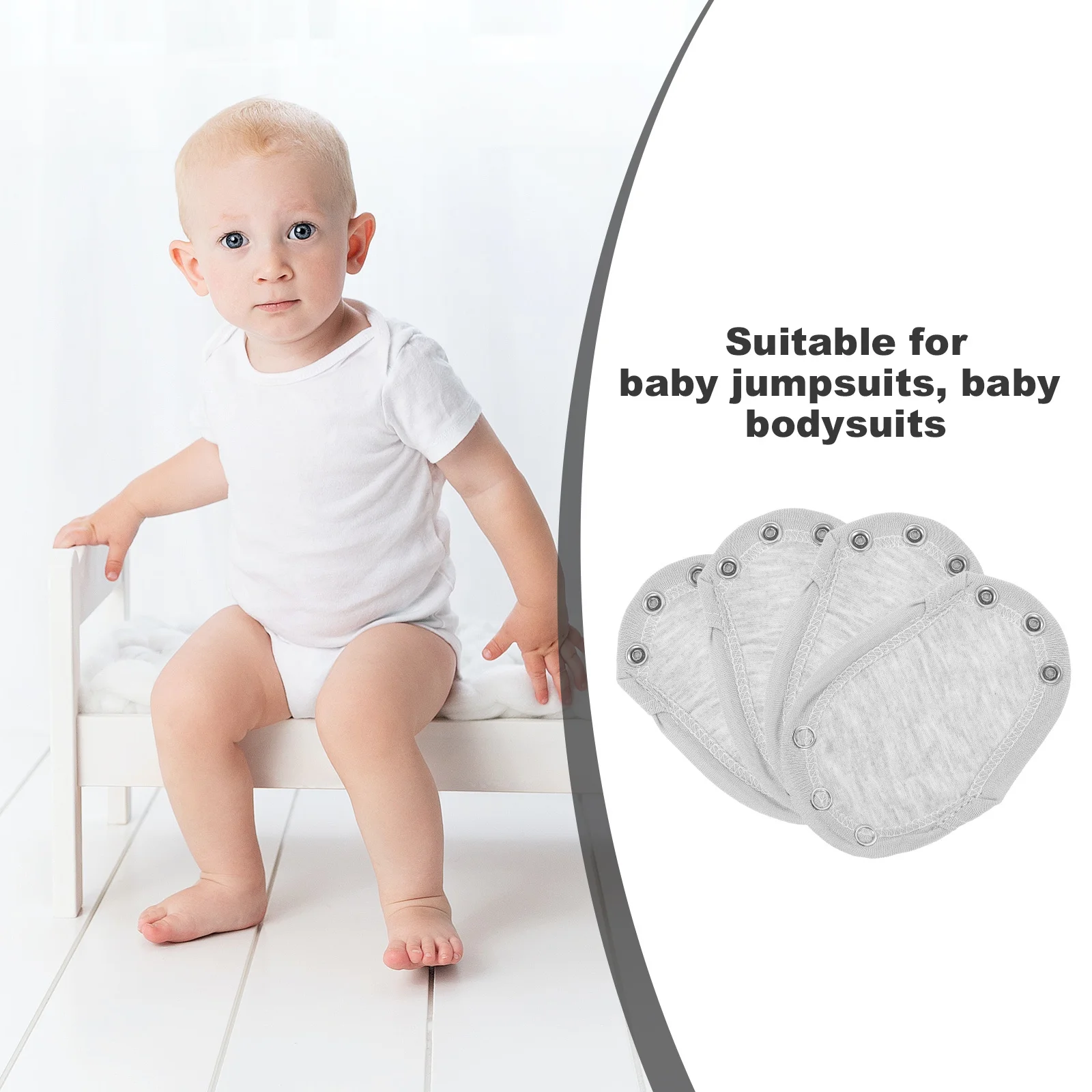 4pcs Bodysuit Extenders Jumpsuits Snap Expanders For Comfortable Soft Easy Wear Bodysuit Extender
4pcs Bodysuit Extenders Jumpsuits Snap Expanders For Comfortable Soft Easy Wear Bodysuit Extender