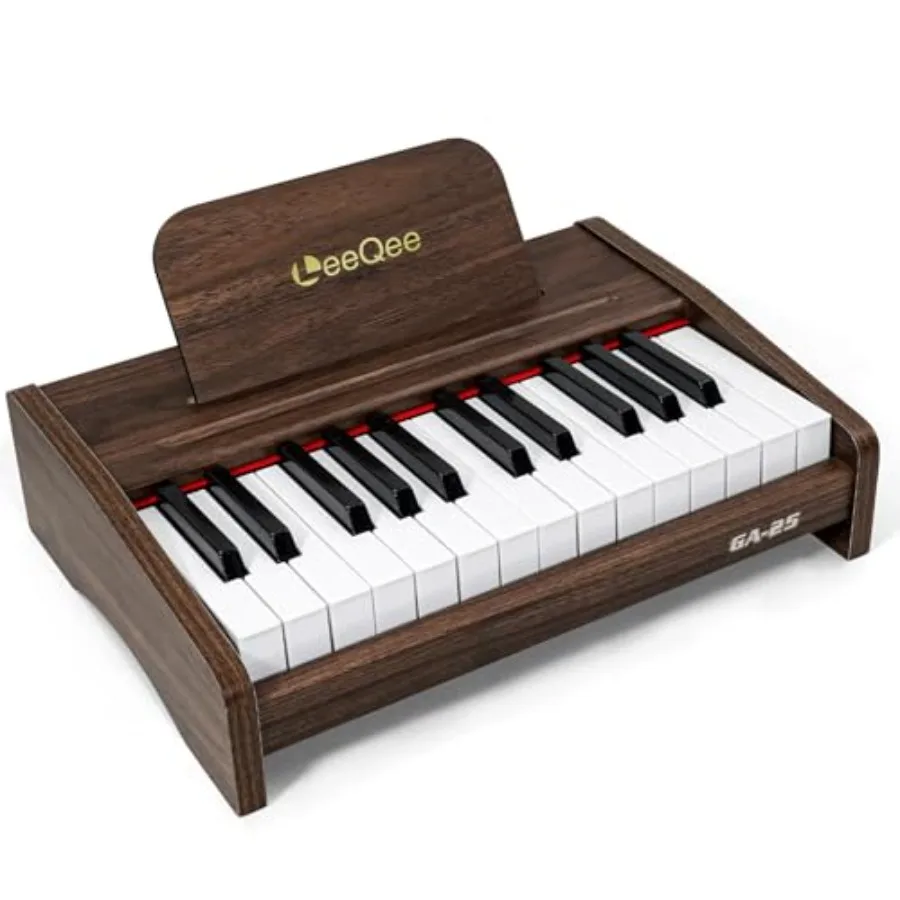 25-Key Wooden Electronic Piano Keyboard for - Educational Music Toy with Realistic Sound, Dual Power Supply Learning Accessorie
25-Key Wooden Electronic Piano Keyboard for - Educational Music Toy with Realistic Sound, Dual Power Supply Learning Accessorie