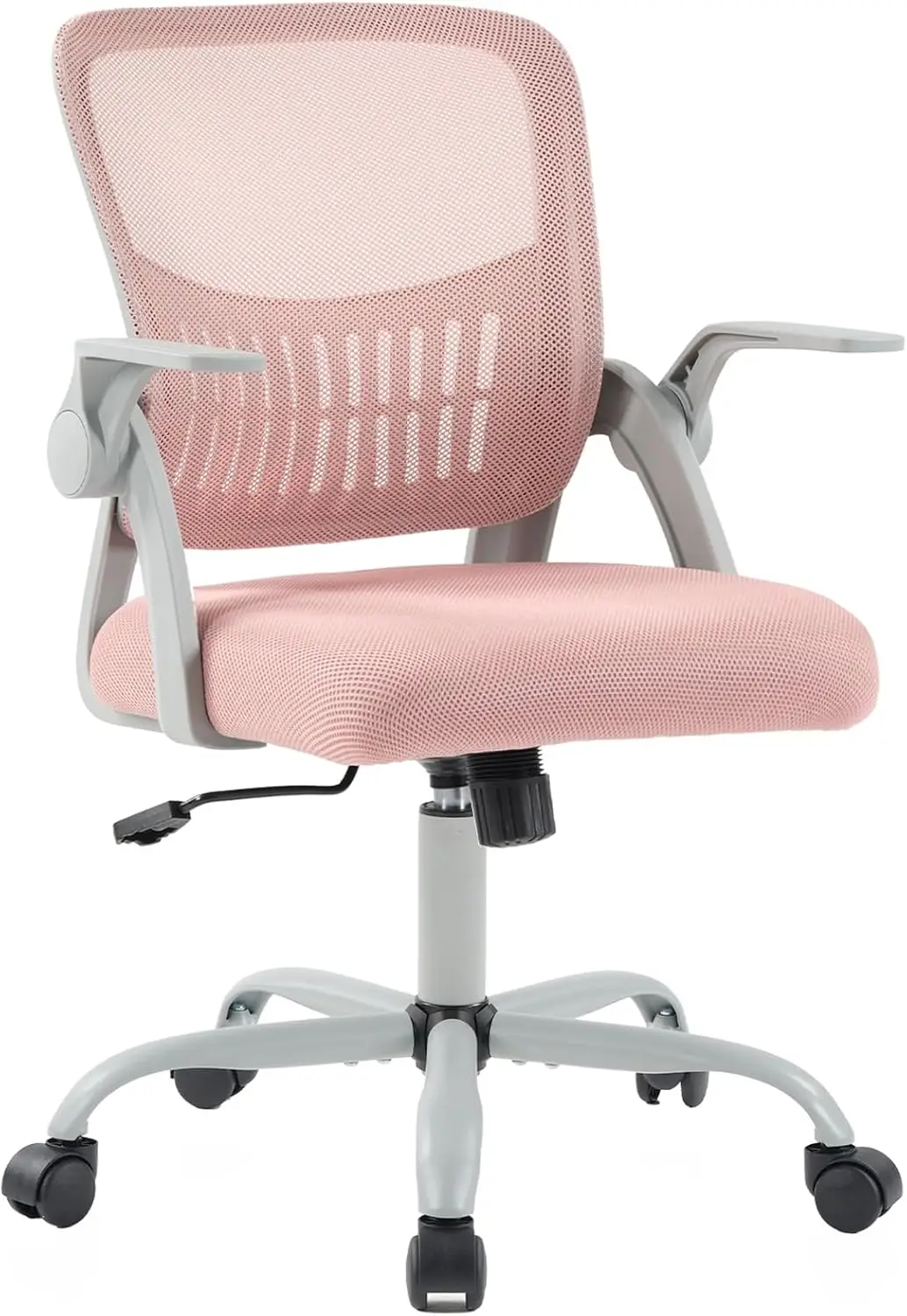 Ergonomic Mid Back Desk with Lumbar Support and Rocking Mode, Height Adjustable with Flip-up Armrest
Ergonomic Mid Back Desk with Lumbar Support and Rocking Mode, Height Adjustable with Flip-up Armrest