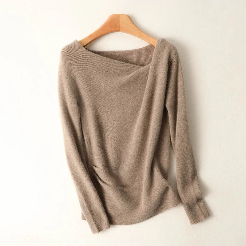 Spring Autumn Chic Women's Wool Pullover Sweater 100% Merino Wool Ruffled Collar Long Sleeve Worsted Wool Knit Breathable Tops
Spring Autumn Chic Women's Wool Pullover Sweater 100% Merino Wool Ruffled Collar Long Sleeve Worsted Wool Knit Breathable Tops