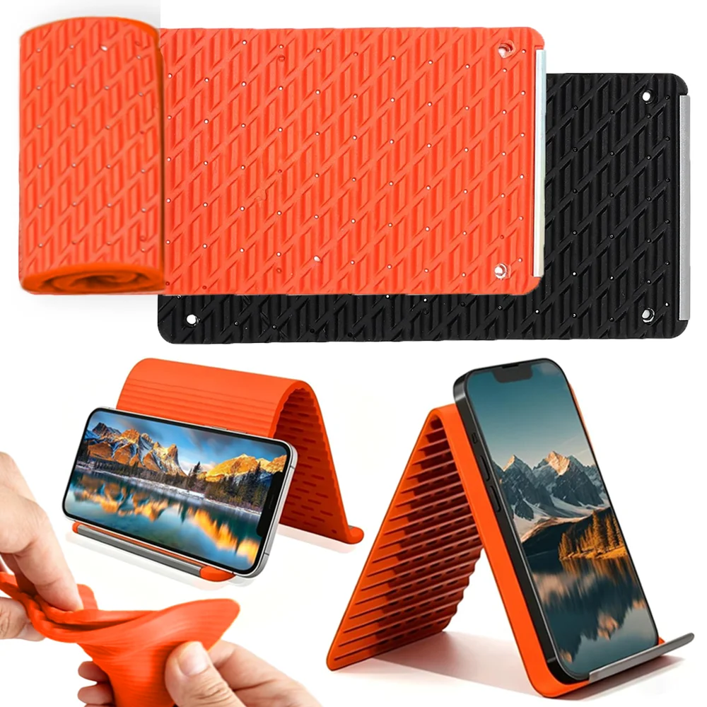 Flexible Phone Stand Mounts Foldable Silicone Desktop Tablet Laptop Stand Portable Adjustable Universal Holder for Travel Office
Flexible Phone Stand Mounts Foldable Silicone Desktop Tablet Laptop Stand Portable Adjustable Universal Holder for Travel Office
