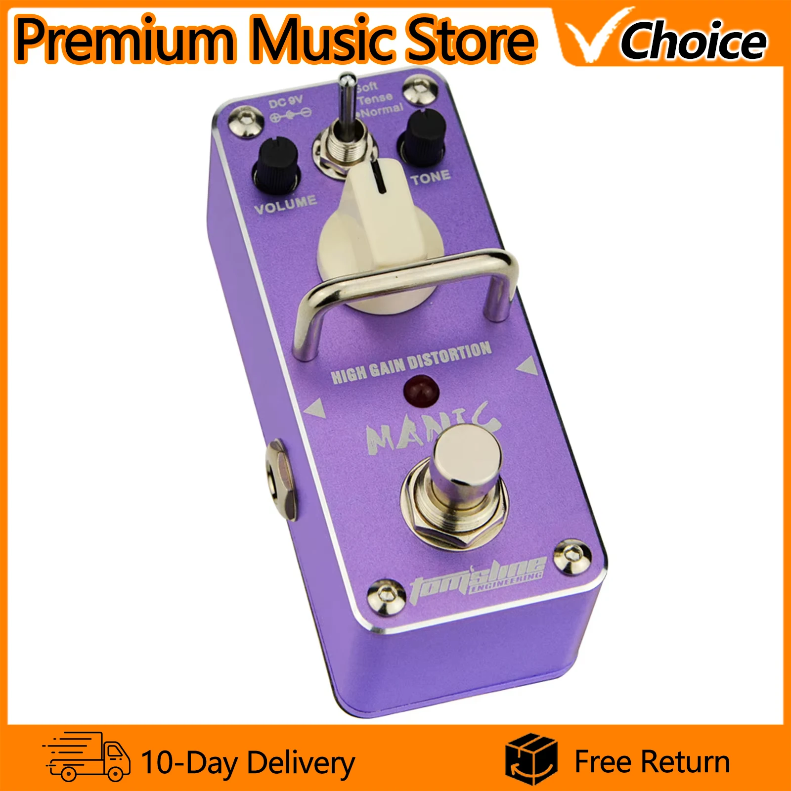 AROMA High Gain Distortion Pedal AMC-3 MANIC Mini Analogue Effects Guitar Pedal True Bypass Electric Guitar Parts & Accessories
AROMA High Gain Distortion Pedal AMC-3 MANIC Mini Analogue Effects Guitar Pedal True Bypass Electric Guitar Parts & Accessories