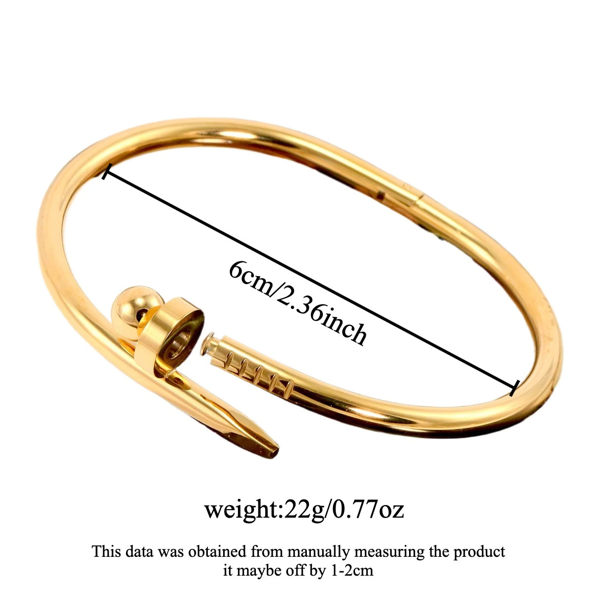 Stainless Steel Waterproof Bracelet Lucky Hip Hop Personality Fashion Design Curved Nail Men's Women's Jewelry Luxury Brand
Stainless Steel Waterproof Bracelet Lucky Hip Hop Personality Fashion Design Curved Nail Men's Women's Jewelry Luxury Brand