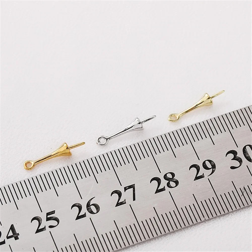 14K Gold Wrapped Pendant with Half Hole Pearl Support Pendant Handcrafted DIY Making Earrings Jewelry Materials Accessories
14K Gold Wrapped Pendant with Half Hole Pearl Support Pendant Handcrafted DIY Making Earrings Jewelry Materials Accessories