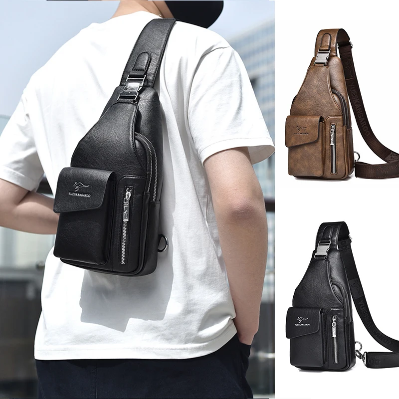 PU Leather Chest Bag Wallet Phone Men'S Weekend Backpack Sling Small Chest Pack Cross Shoulder Side Vintage Crossbody Bag Male
PU Leather Chest Bag Wallet Phone Men'S Weekend Backpack Sling Small Chest Pack Cross Shoulder Side Vintage Crossbody Bag Male