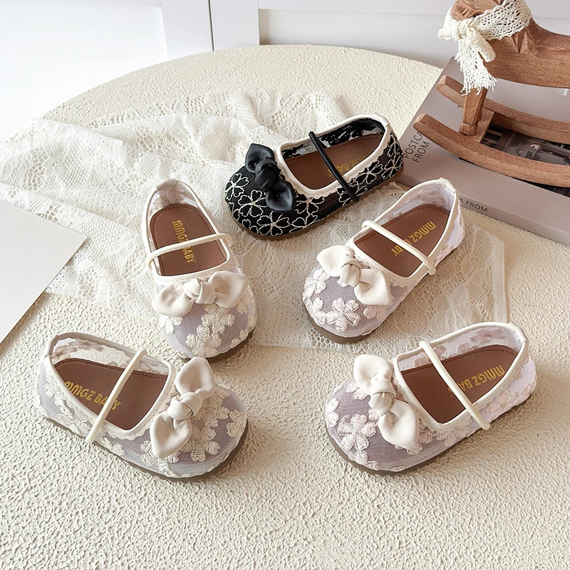 Summer Girl's Princess Shoe Embroidery Bowknot Elastic Band Chic Kid's Flat Shoe Solid Color Soft Sole Daily Cute Children Shoes
Summer Girl's Princess Shoe Embroidery Bowknot Elastic Band Chic Kid's Flat Shoe Solid Color Soft Sole Daily Cute Children Shoes