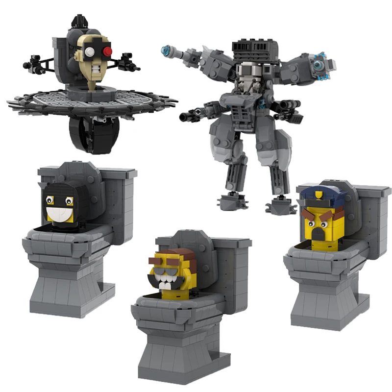 New Version Skibidi Toilet Cute Cartoon Game Figures Flying Buzzsaw Toilet Building Blocks Set For Kids Birthday Gifts
New Version Skibidi Toilet Cute Cartoon Game Figures Flying Buzzsaw Toilet Building Blocks Set For Kids Birthday Gifts