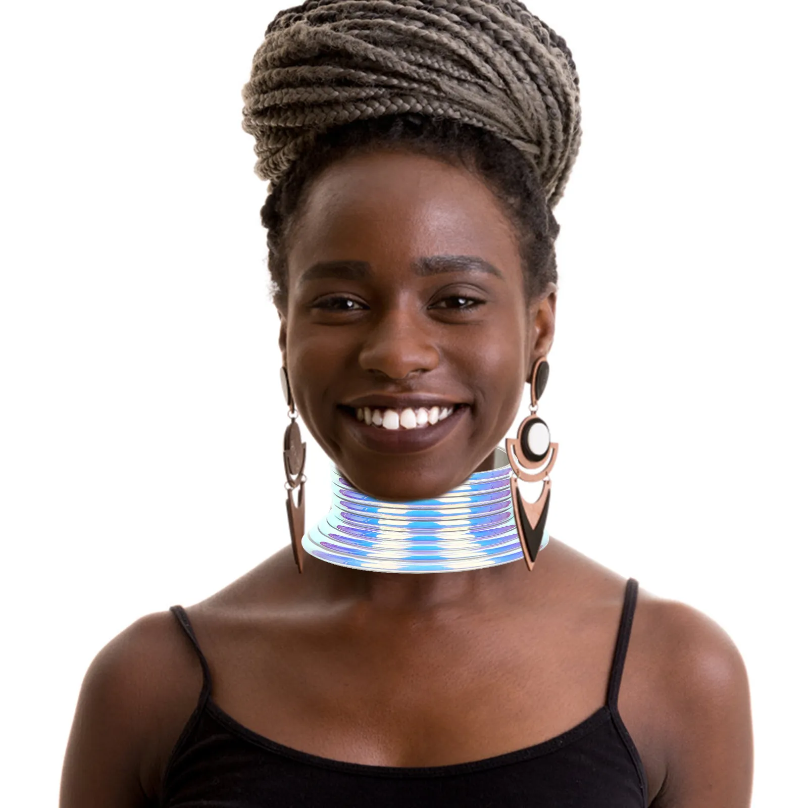 African Chunky Choker Necklace Resin Collar Punk Gothic Women Party Wedding Dance Jewelry Gift African Choker Necklace Collar
African Chunky Choker Necklace Resin Collar Punk Gothic Women Party Wedding Dance Jewelry Gift African Choker Necklace Collar