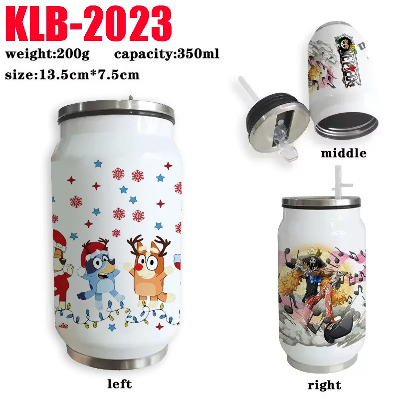 350ML Bluey Anime Peripheral Water Cup, Tea Cup, Student Can-Shaped Vacuum Flask with Straw
350ML Bluey Anime Peripheral Water Cup, Tea Cup, Student Can-Shaped Vacuum Flask with Straw