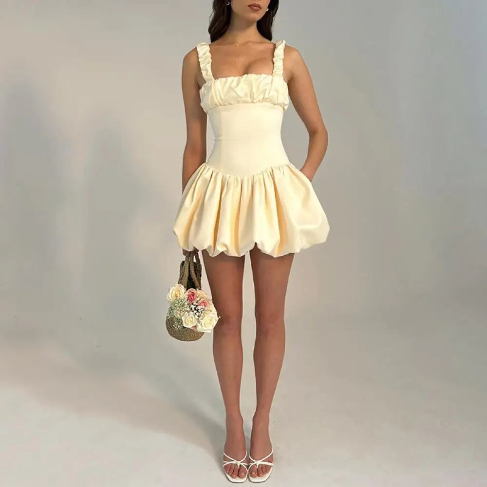 Square Collar Sleeveless Skirt Summer Temperament Dress Backless Splicing Slim Fit High Waist Dress Women Fashion Backless Skirt
Square Collar Sleeveless Skirt Summer Temperament Dress Backless Splicing Slim Fit High Waist Dress Women Fashion Backless Skirt