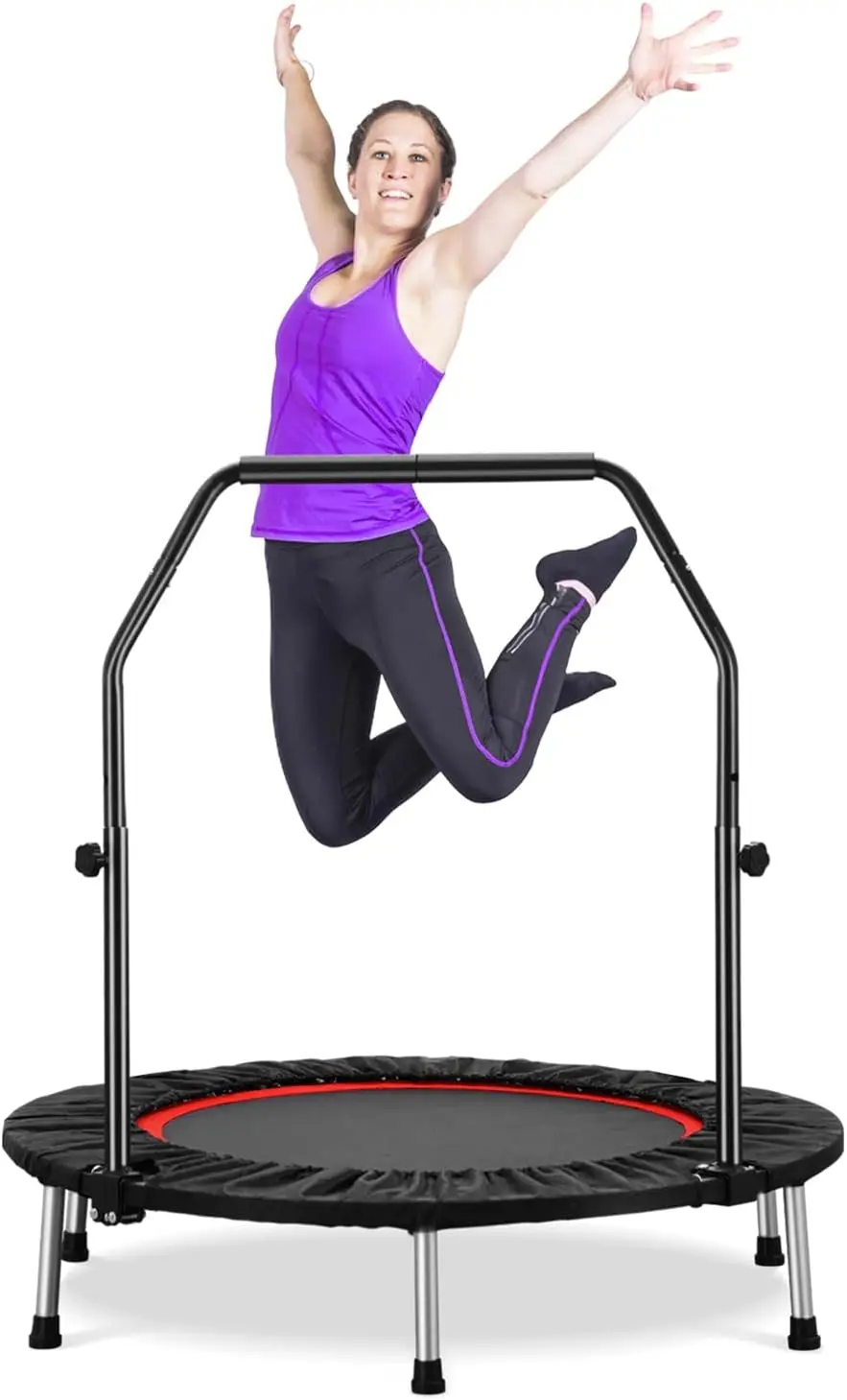 ZENOVA 40" Mini Trampoline Rebounder Trampoline for Adults Indoor Outdoor Fitness Trampoline Foldable with Adjustable Handle Bar
ZENOVA 40" Mini Trampoline Rebounder Trampoline for Adults Indoor Outdoor Fitness Trampoline Foldable with Adjustable Handle Bar