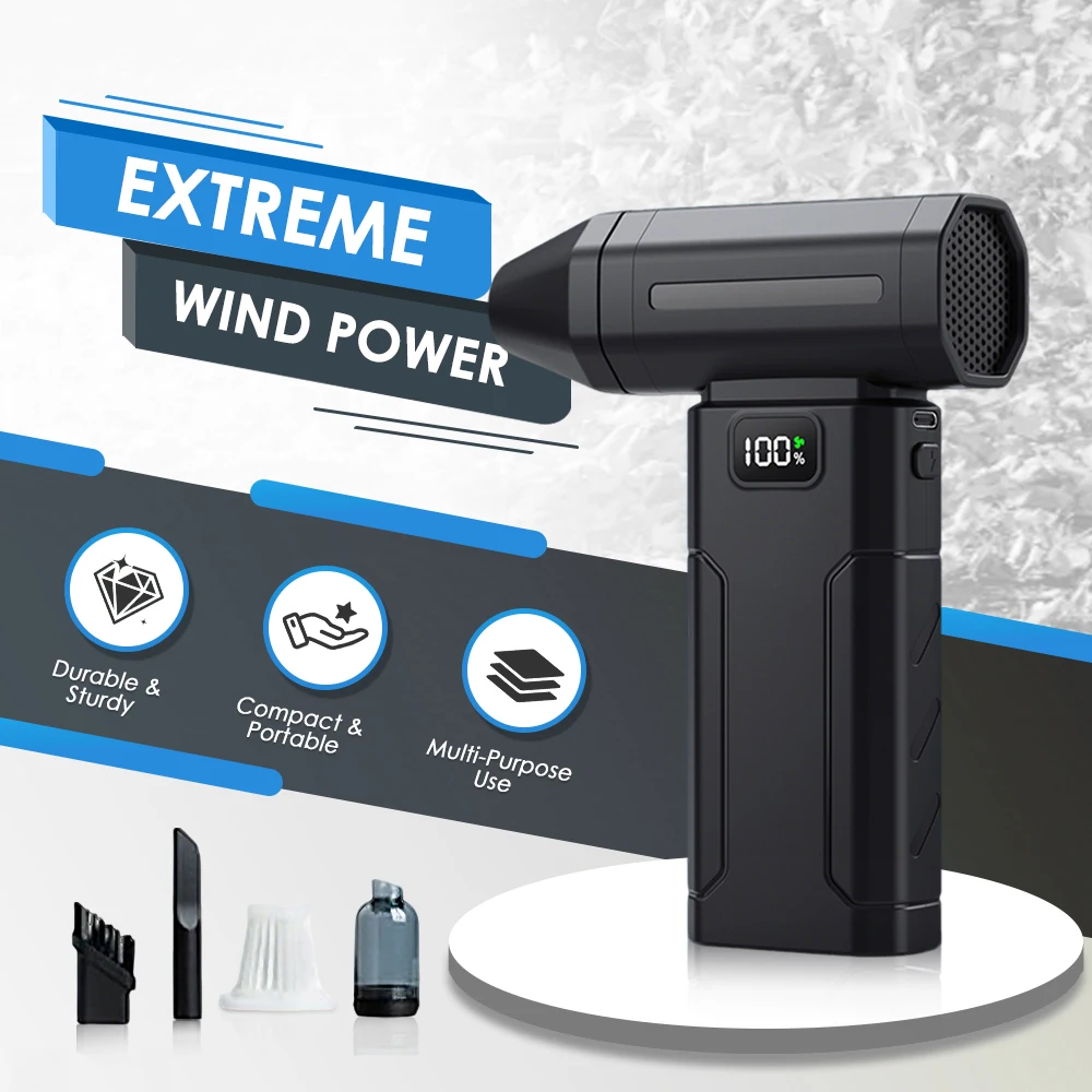 Мощный вентилятор 450000 об/мин с 5 скоростями, регулировкой освещения, USB-зарядкой, мини-турбонаддувом, портативный турбовентилятор, может использоваться от повербанка
Мощный вентилятор 450000 об/мин с 5 скоростями, регулировкой освещения, USB-зарядкой, мини-турбонаддувом, портативный турбовентилятор, может использоваться от повербанка