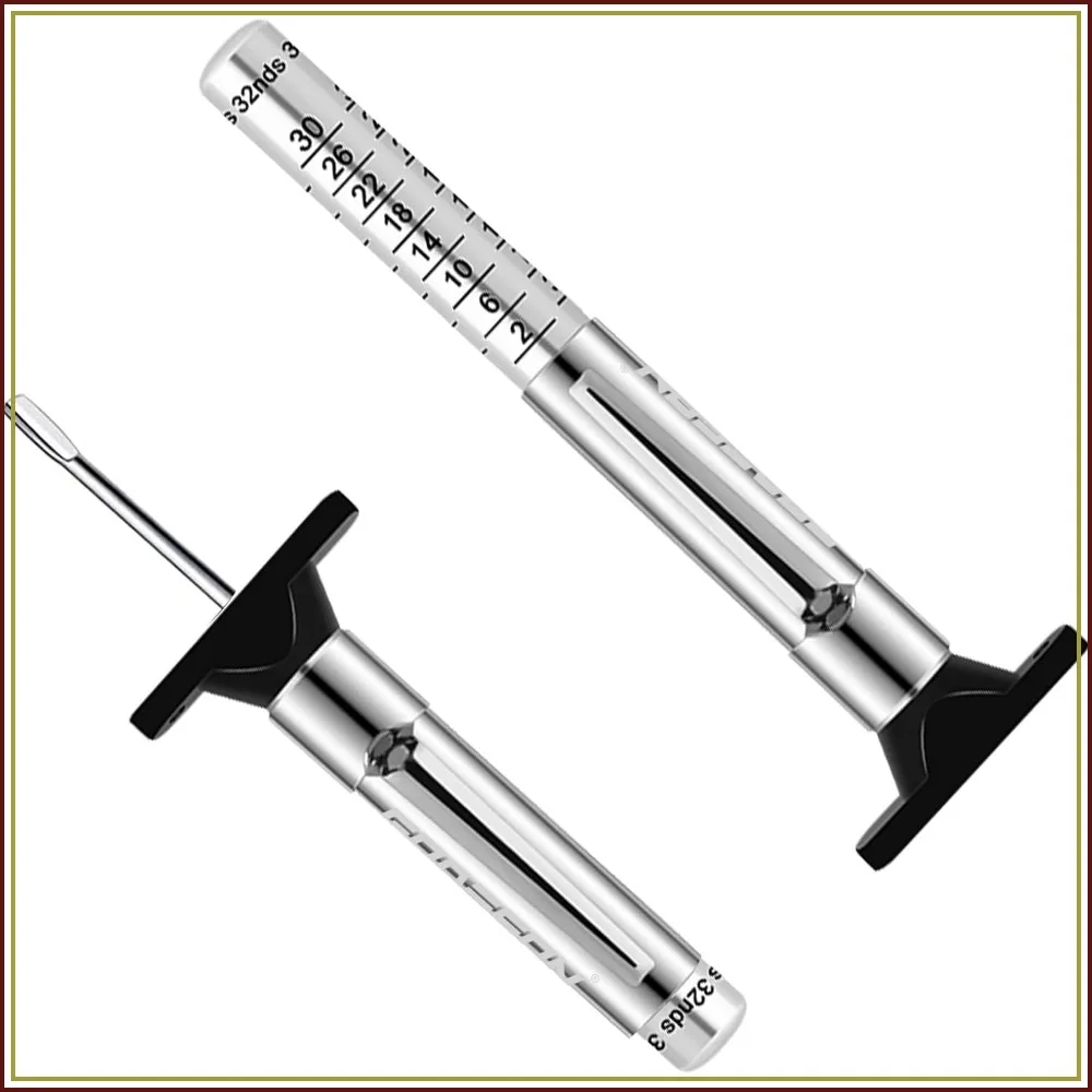 Tire Tread Depth Gauge 32nds, Metal with Clip for Car Truck Vehicle Motorcycle, Pack of 2
Tire Tread Depth Gauge 32nds, Metal with Clip for Car Truck Vehicle Motorcycle, Pack of 2