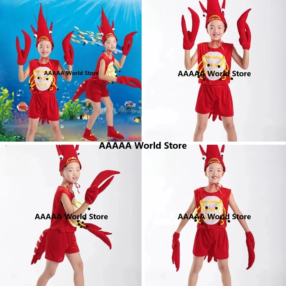 Crayfish Animal Costume Kids Marine Life Cosplay Performance Costume
Crayfish Animal Costume Kids Marine Life Cosplay Performance Costume