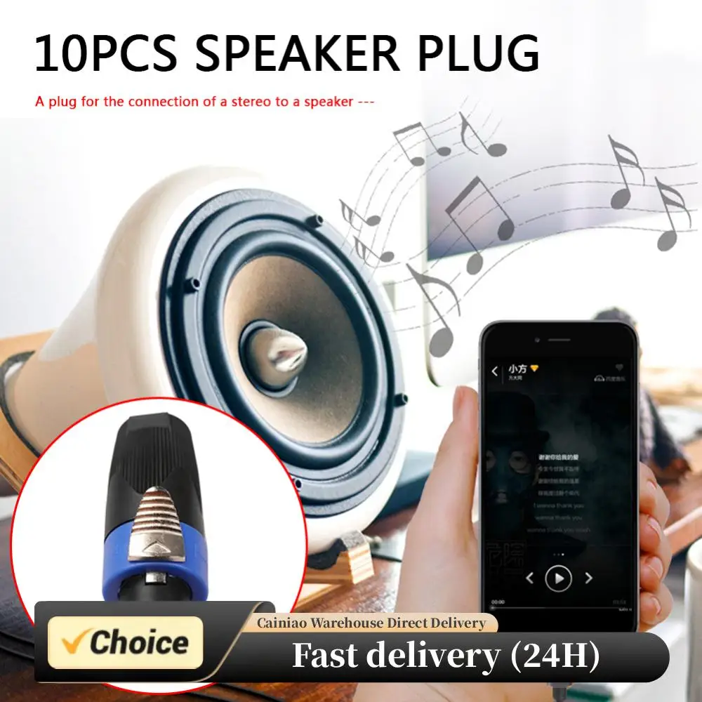 10PCS 4-Pole 4Pin NL4FC Speaker Connector Ohm Plug Speaker Audio Cable Adapter Twist Lock 4 Pin Speakon Female Jack Accessories
10PCS 4-Pole 4Pin NL4FC Speaker Connector Ohm Plug Speaker Audio Cable Adapter Twist Lock 4 Pin Speakon Female Jack Accessories