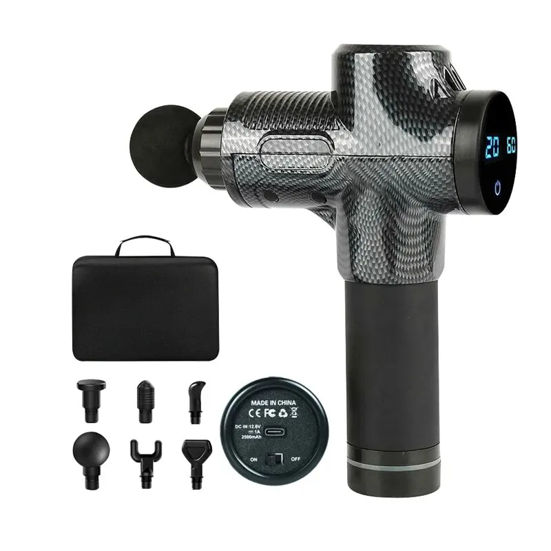 Deep Tissue Muscl Massage Gun Type C Relax Body Relaxation Electric Massager with Portable Bag for Fitness
Deep Tissue Muscl Massage Gun Type C Relax Body Relaxation Electric Massager with Portable Bag for Fitness
