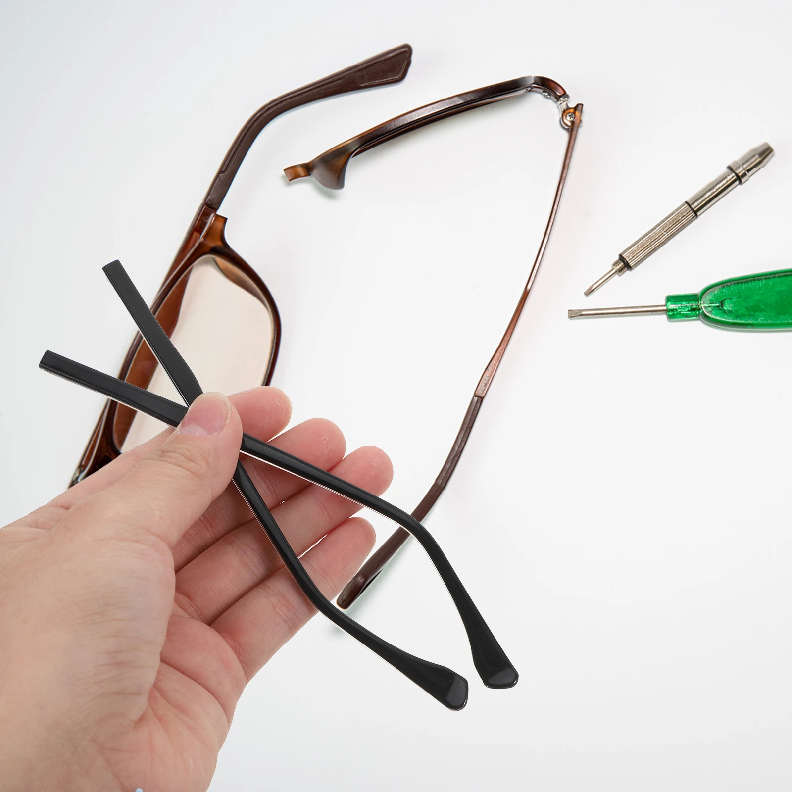 Glasses Accessories Eyeglasses Replacement Temple Black Ferroalloy Arm Repair Kit
Glasses Accessories Eyeglasses Replacement Temple Black Ferroalloy Arm Repair Kit