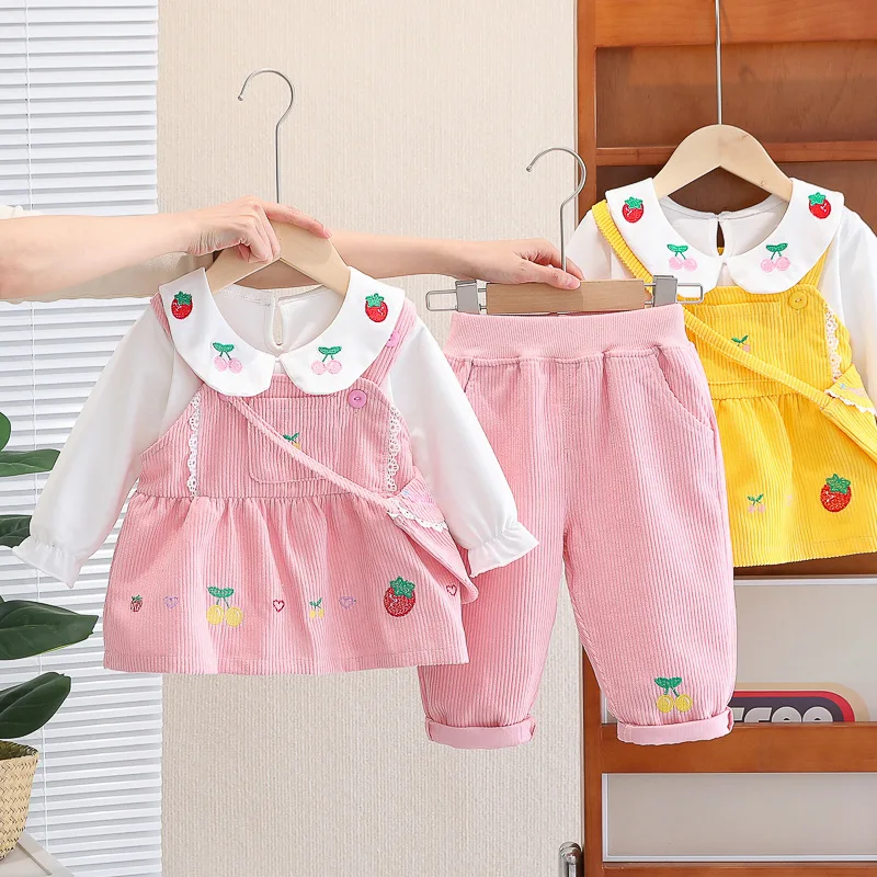 Girls Clothing Sets 2024 Spring Autumn Children's Suit Cotton Shirts Dress Pants Bag 4pcs Cute Tracksuits For Baby Kids Outfits
Girls Clothing Sets 2024 Spring Autumn Children's Suit Cotton Shirts Dress Pants Bag 4pcs Cute Tracksuits For Baby Kids Outfits