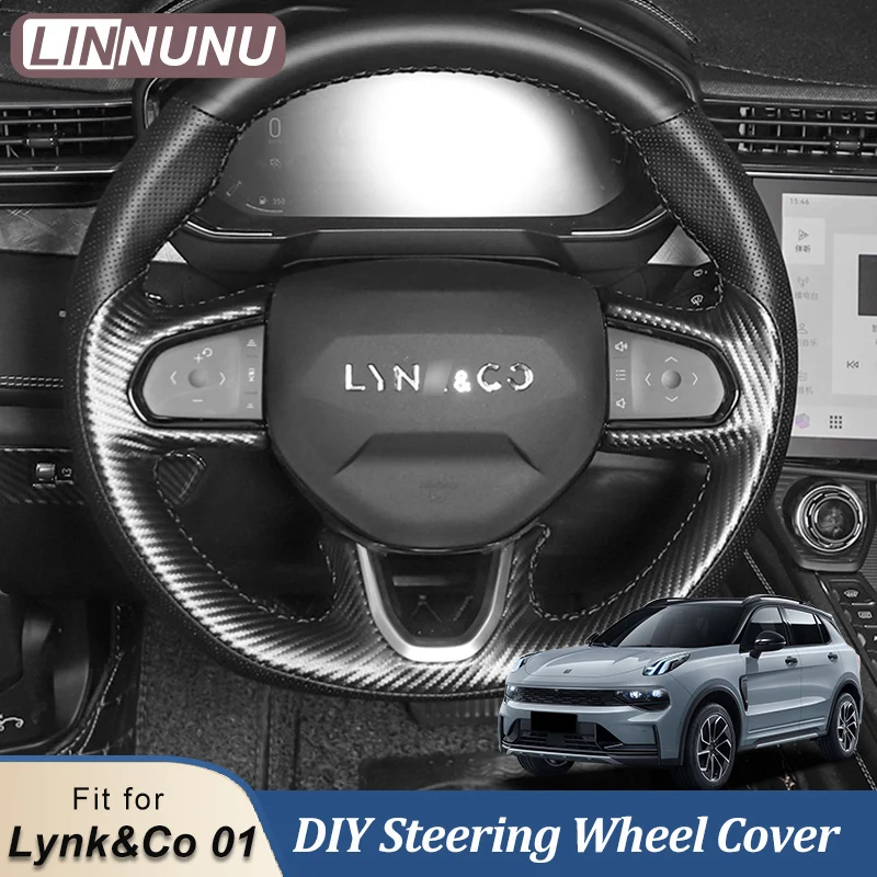 Чехол на руль LINNUNU для Lynk Co 01, сшитая вручную кожаная оплетка своими руками с игольной нитью, чехлы на руль автомобиля
Чехол на руль LINNUNU для Lynk Co 01, сшитая вручную кожаная оплетка своими руками с игольной нитью, чехлы на руль автомобиля
