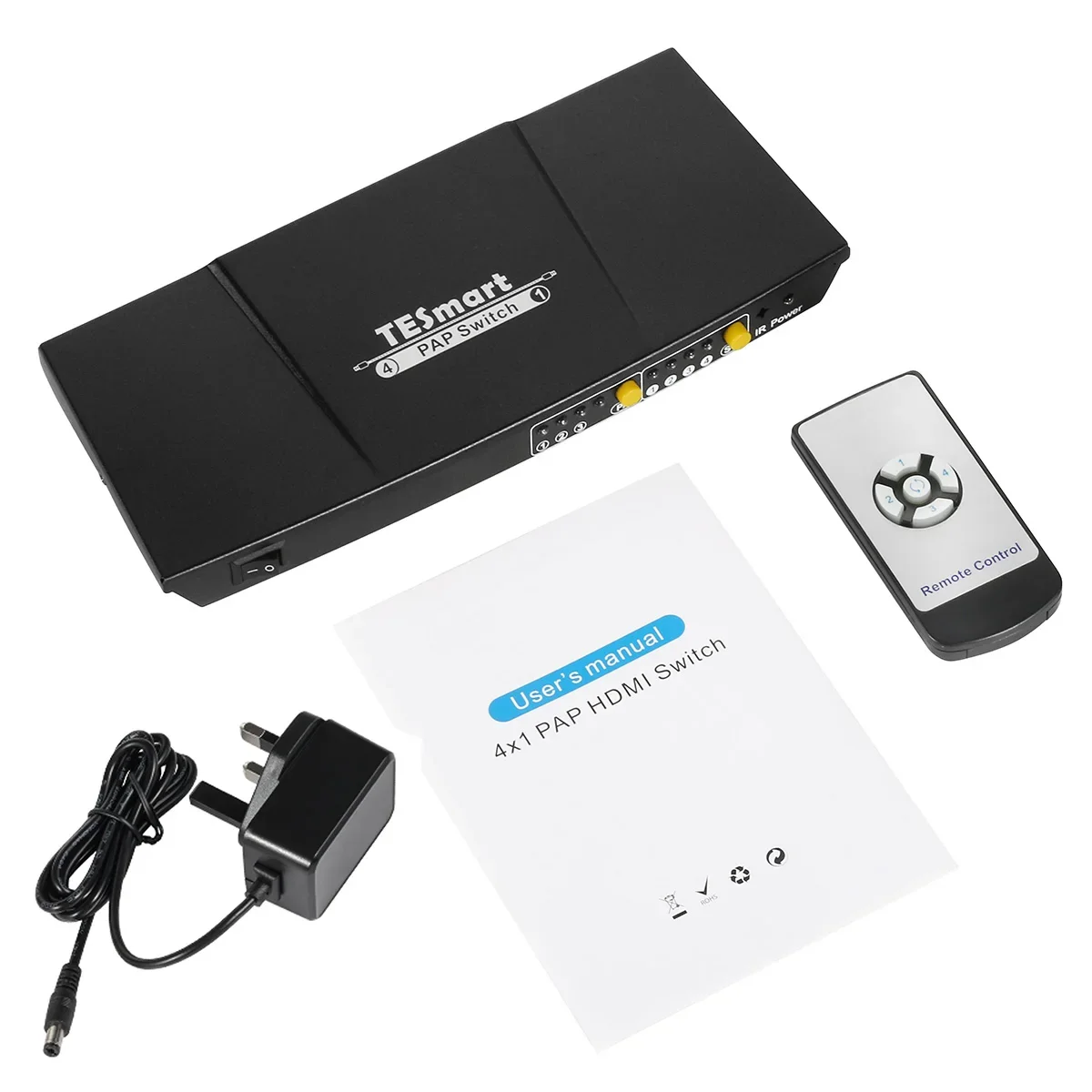 Переключатель HDMI 4x1, 4-портовый мультивером HDMI с поддержкой PAP, бесшовный видеокоммутатор HDCP 1,3 1080P60HZ
Переключатель HDMI 4x1, 4-портовый мультивером HDMI с поддержкой PAP, бесшовный видеокоммутатор HDCP 1,3 1080P60HZ
