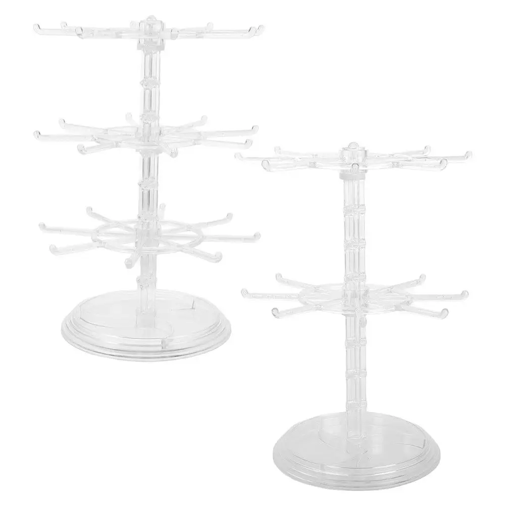 2Pcs Rotating Jewelry Holder Stand for Earrings Bracelets Necklaces Rings Hair Ties Display Organizer Vanity Desk Decor Stylish
2Pcs Rotating Jewelry Holder Stand for Earrings Bracelets Necklaces Rings Hair Ties Display Organizer Vanity Desk Decor Stylish
