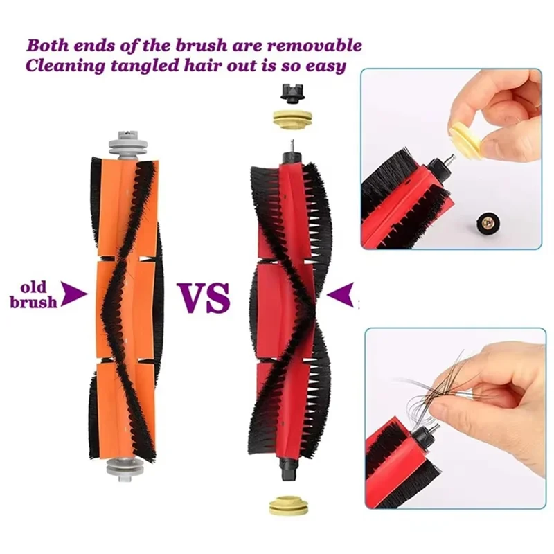 SOFT-For Roborock S5 S50 S51 S55 S6 S60 S6 Pure Vacuum Cleaner Accessories Filter Mop Cloth Side Main Brush Spare Parts
SOFT-For Roborock S5 S50 S51 S55 S6 S60 S6 Pure Vacuum Cleaner Accessories Filter Mop Cloth Side Main Brush Spare Parts