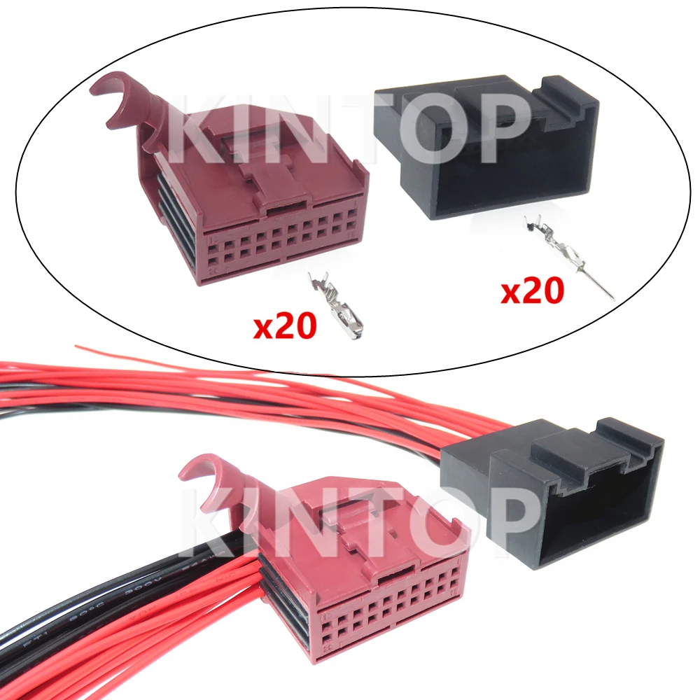 1 Set 20 Pins 1534102-1 1534110-2 AC Assembly Auto Computer Gateway Controller Cable Harness Socket For VW 8E0972420 1534095-1
1 Set 20 Pins 1534102-1 1534110-2 AC Assembly Auto Computer Gateway Controller Cable Harness Socket For VW 8E0972420 1534095-1