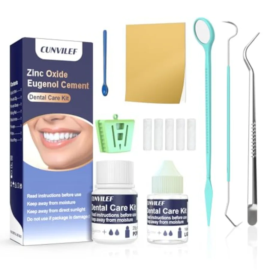 Zinc Oxide Eugenol Dental Cement Tooth Repair Kit for Broken Teeth, Temporary Filling for Crowns, Tooth Filler, Cavity Filler N
Zinc Oxide Eugenol Dental Cement Tooth Repair Kit for Broken Teeth, Temporary Filling for Crowns, Tooth Filler, Cavity Filler N